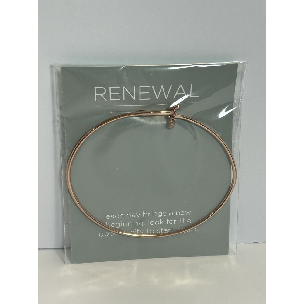 New in Package Origami Owl‎ Core Renewal Rose Gold Tear Drop Bangle Bracelet
